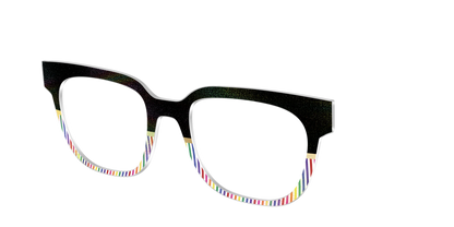 The Chic Pride Stripes Crystal with Gold Foil