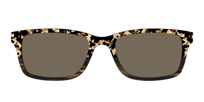 The Polarized Caramel Tortoise Horn Split Sun Top