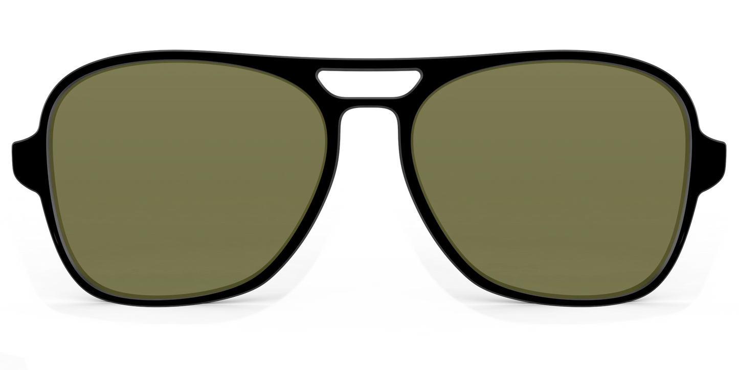 The Black with Green Racquet Sport Lens