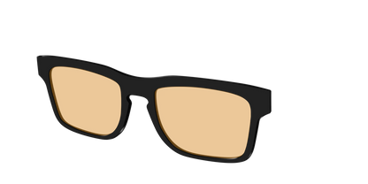 The Black With Umber Brown Lens