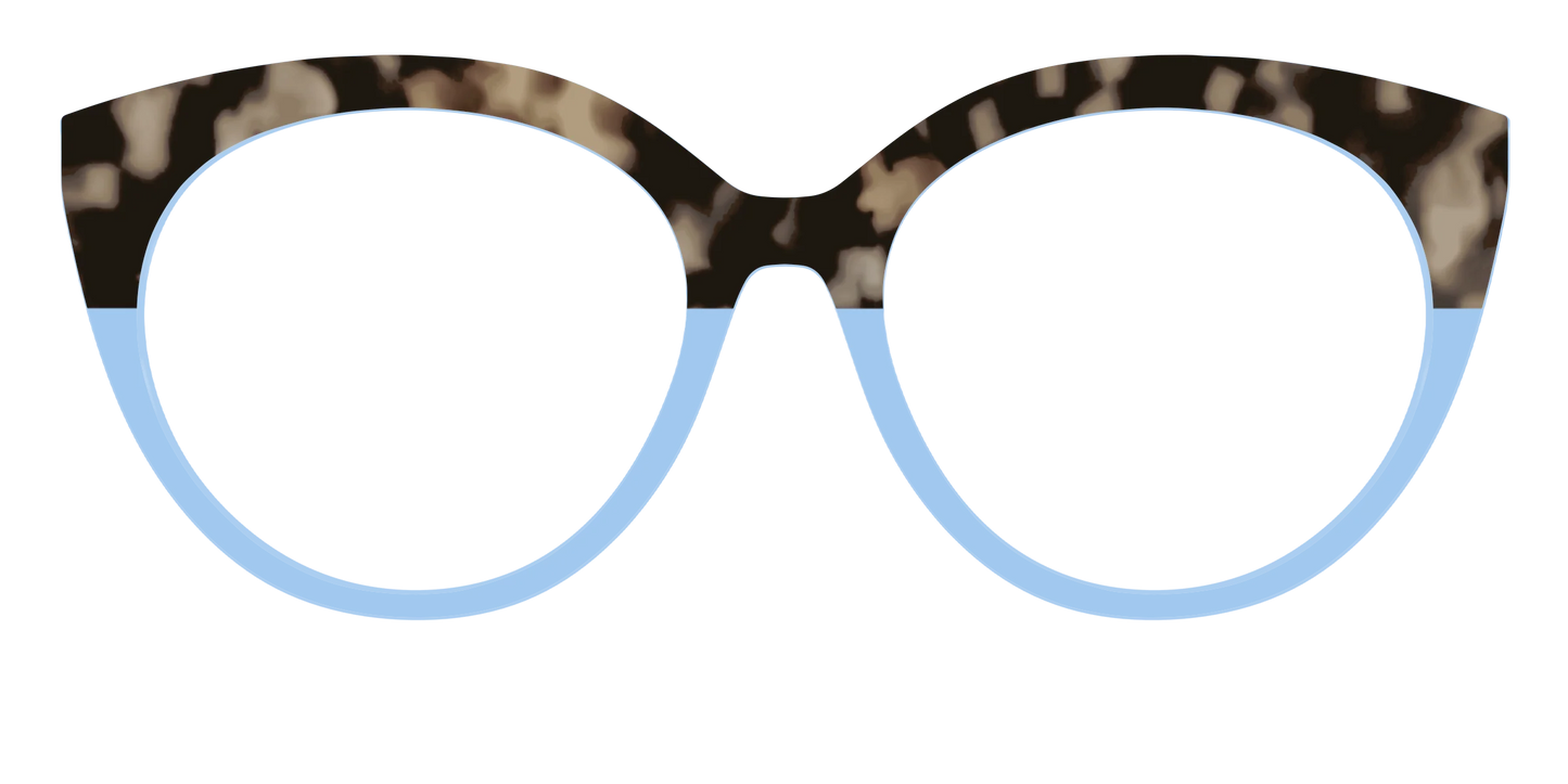 The Denim Tortoise Crystal Split
