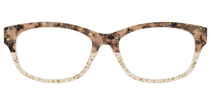The Khaki Tortoise Crystal Split with Gold Flakes