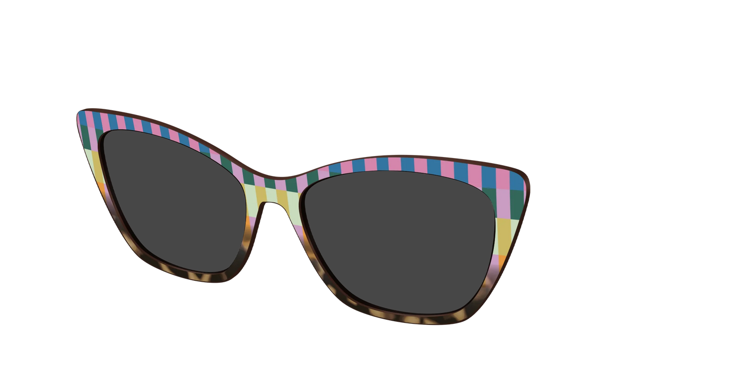 The Polarized Summer Stripes Tortoise Sun Top