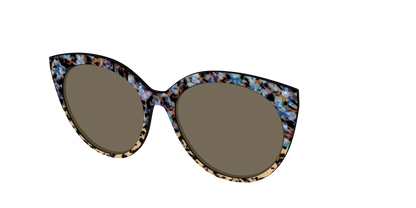 The Polarized Oasis Tortoise Split Sun Top
