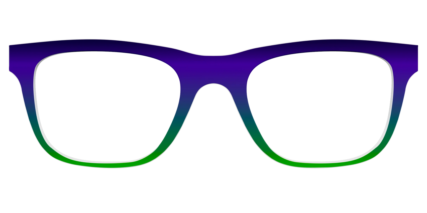 The Ultra Violet to Bright Green Gradient