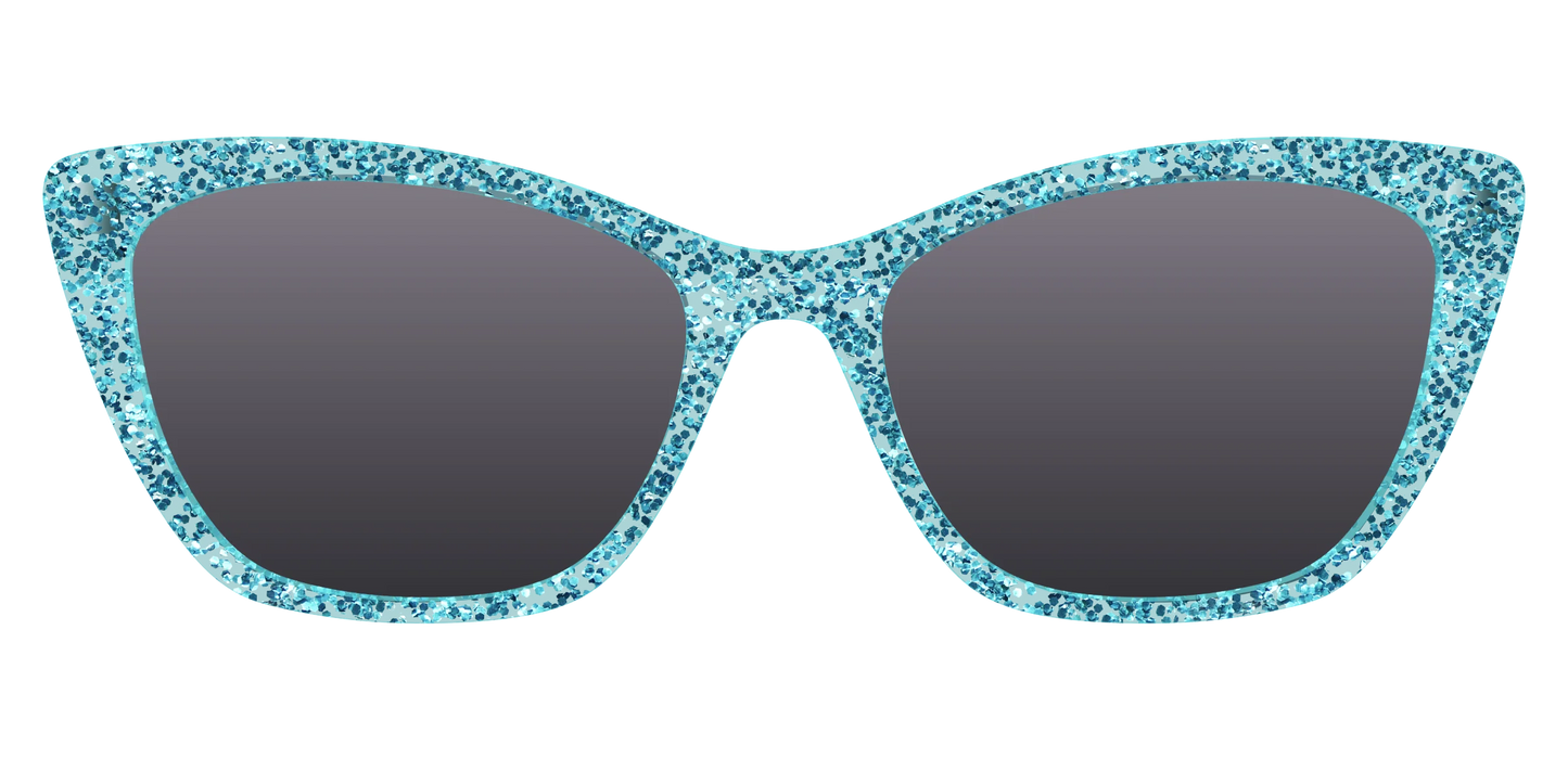 The Polarized Aquamarine Sparkle Sun Top