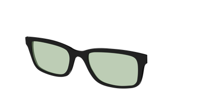 The Black With Sage Green Lens