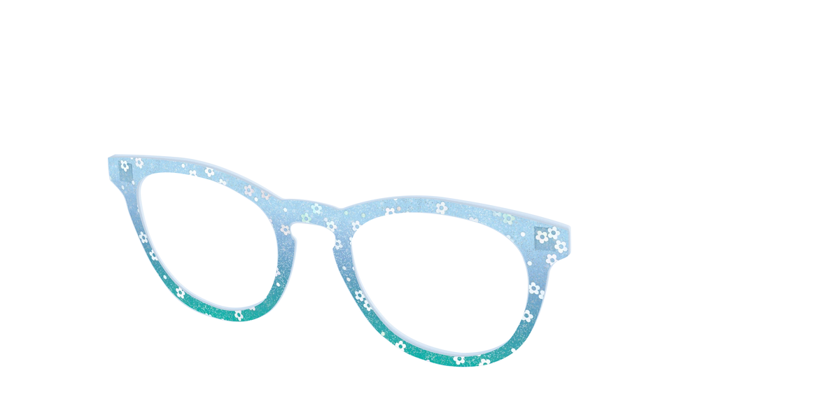 The Sky Blue Crystal with Daisy Glitter