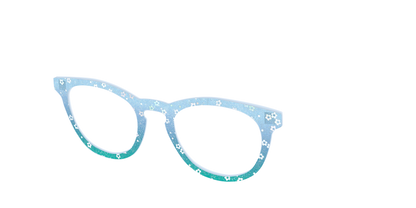 The Sky Blue Crystal with Daisy Glitter