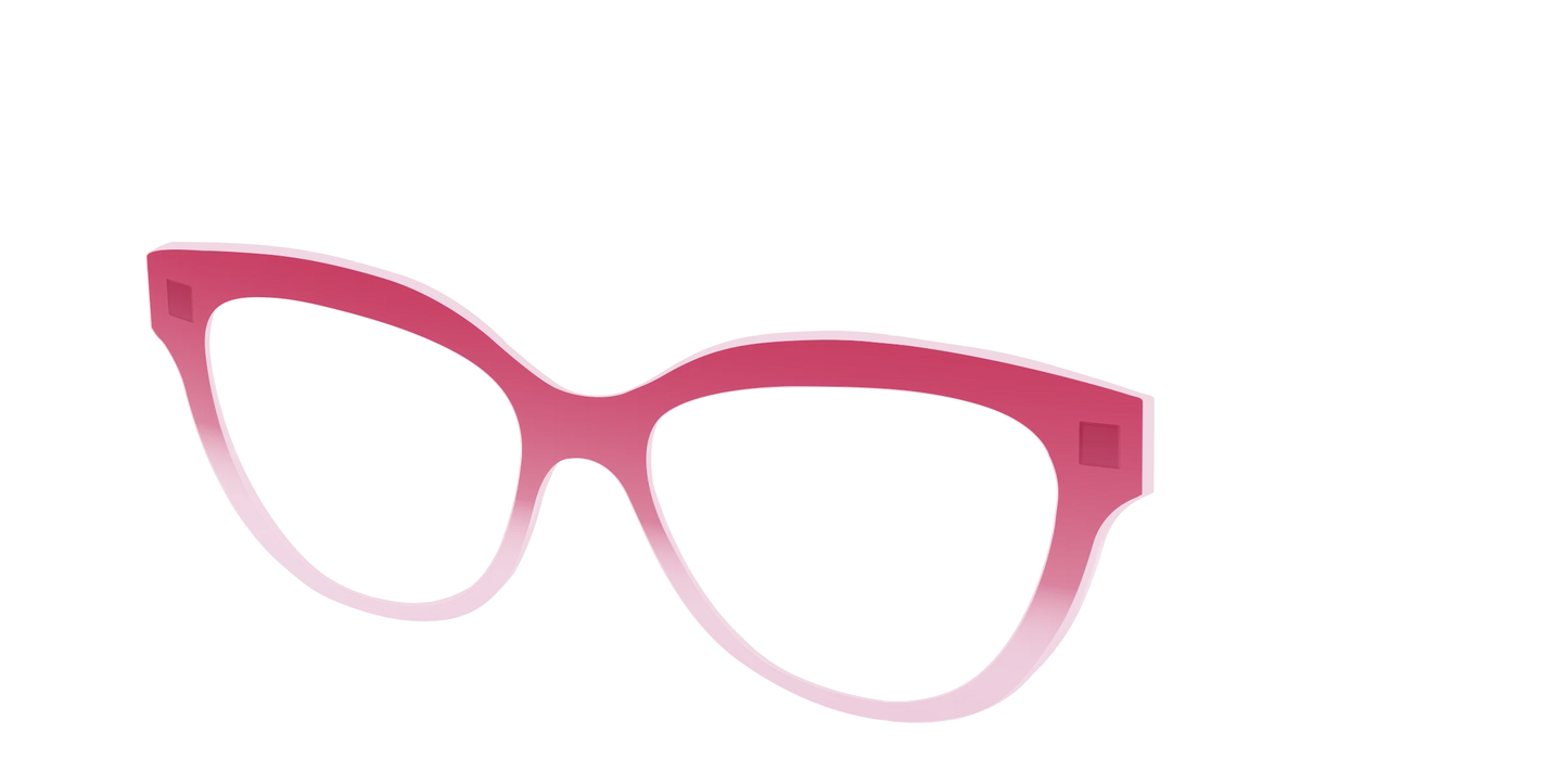 The Flamingo to Blush Gradient Crystal