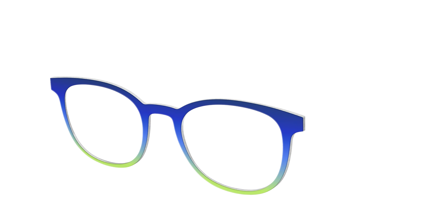 The Sapphire to Chartreuse Gradient