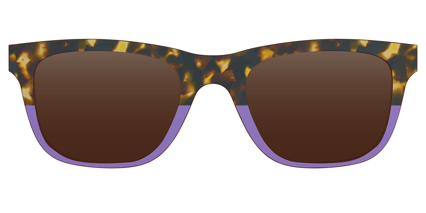 The Polarized Lavender Tortoise Split Sun Top
