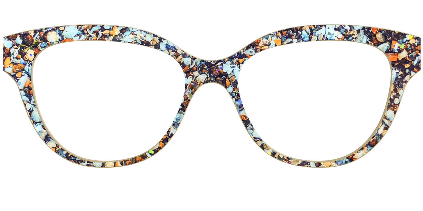 The Seashell Tortoise with Holographic Glitter