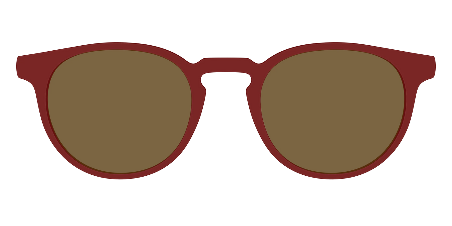 The Polarized Burgundy Sun Top