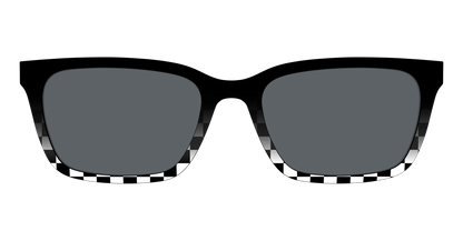 The Polarized Checkerboard Fade Sun Top