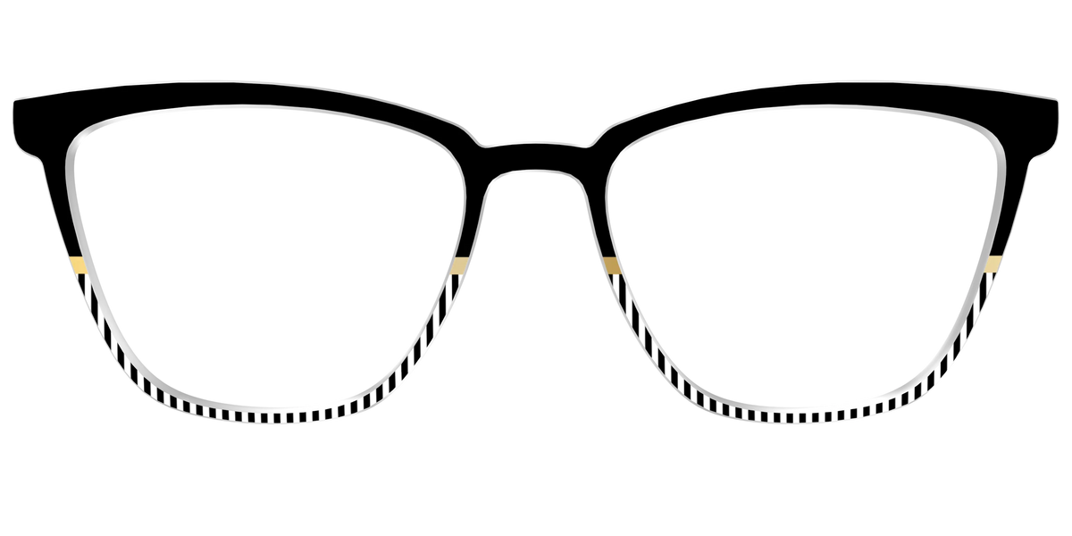 The Chic Stripes Crystal with Gold Foil