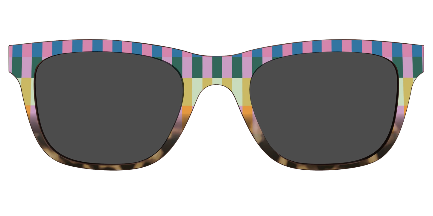 The Polarized Summer Stripes Tortoise Sun Top