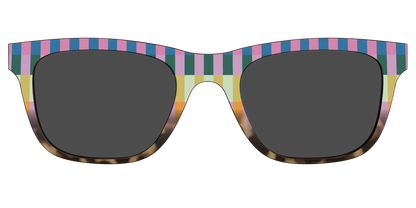 The Polarized Summer Stripes Tortoise Sun Top