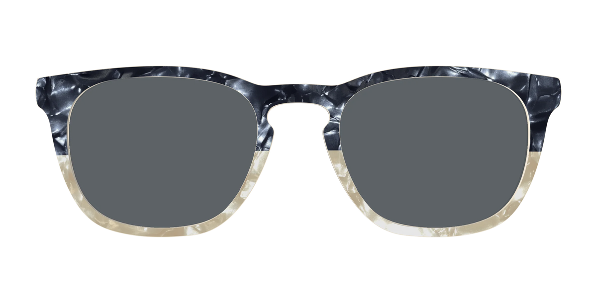 The Polarized Navy to Taupe Pearl Split Sun Top