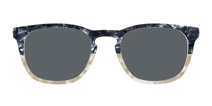The Polarized Navy to Taupe Pearl Split Sun Top