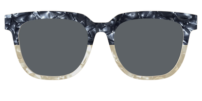The Polarized Navy to Taupe Pearl Split Sun Top