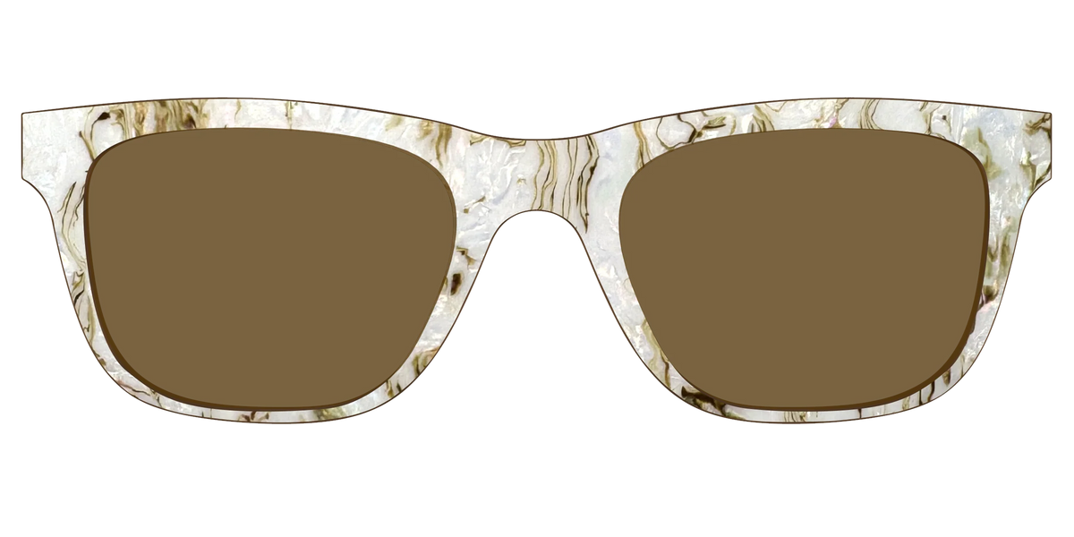 The Polarized Ivory Sand Pearl Shell Sun Top