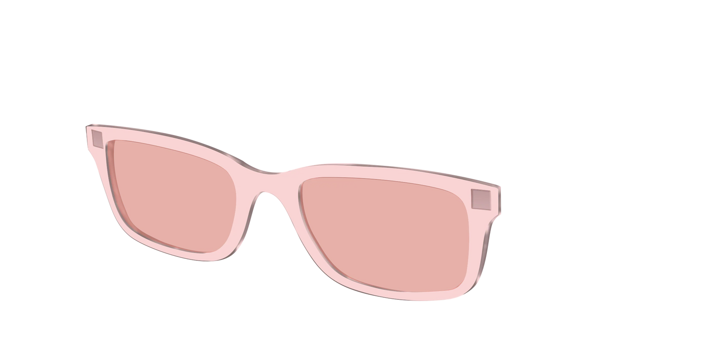 The Pink Crystal With Coral Pink Lens