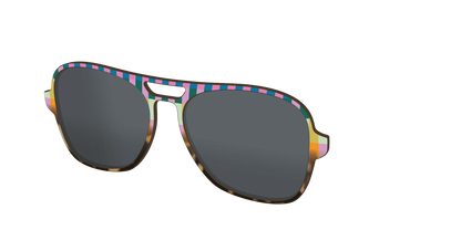 The Polarized Summer Stripes Tortoise Sun Top
