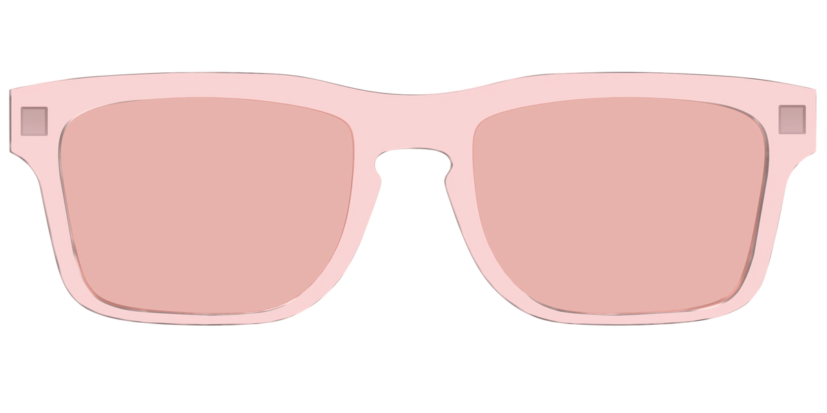 The Pink Crystal With Coral Pink Lens