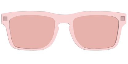 The Pink Crystal With Coral Pink Lens