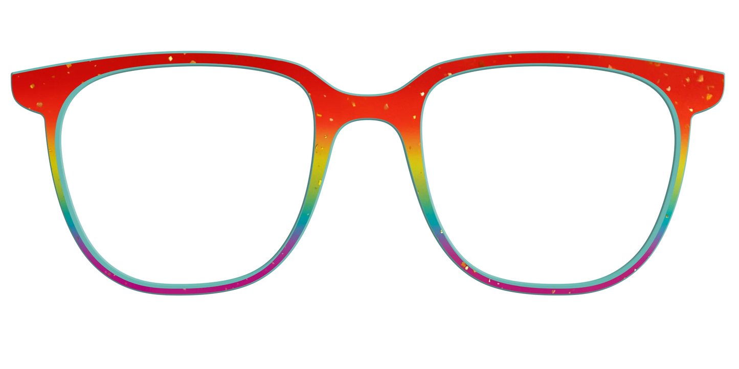 The Spectrum Gradient with Gold Flakes