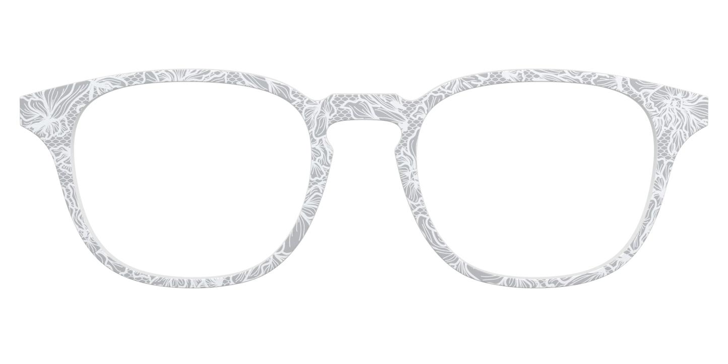 The Pale Gray Floral Lace