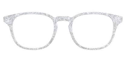 The Pale Gray Floral Lace