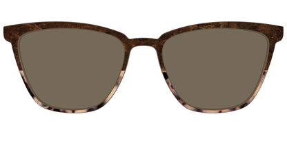 The Polarized Dark Oak Tortoise Split Sun Top
