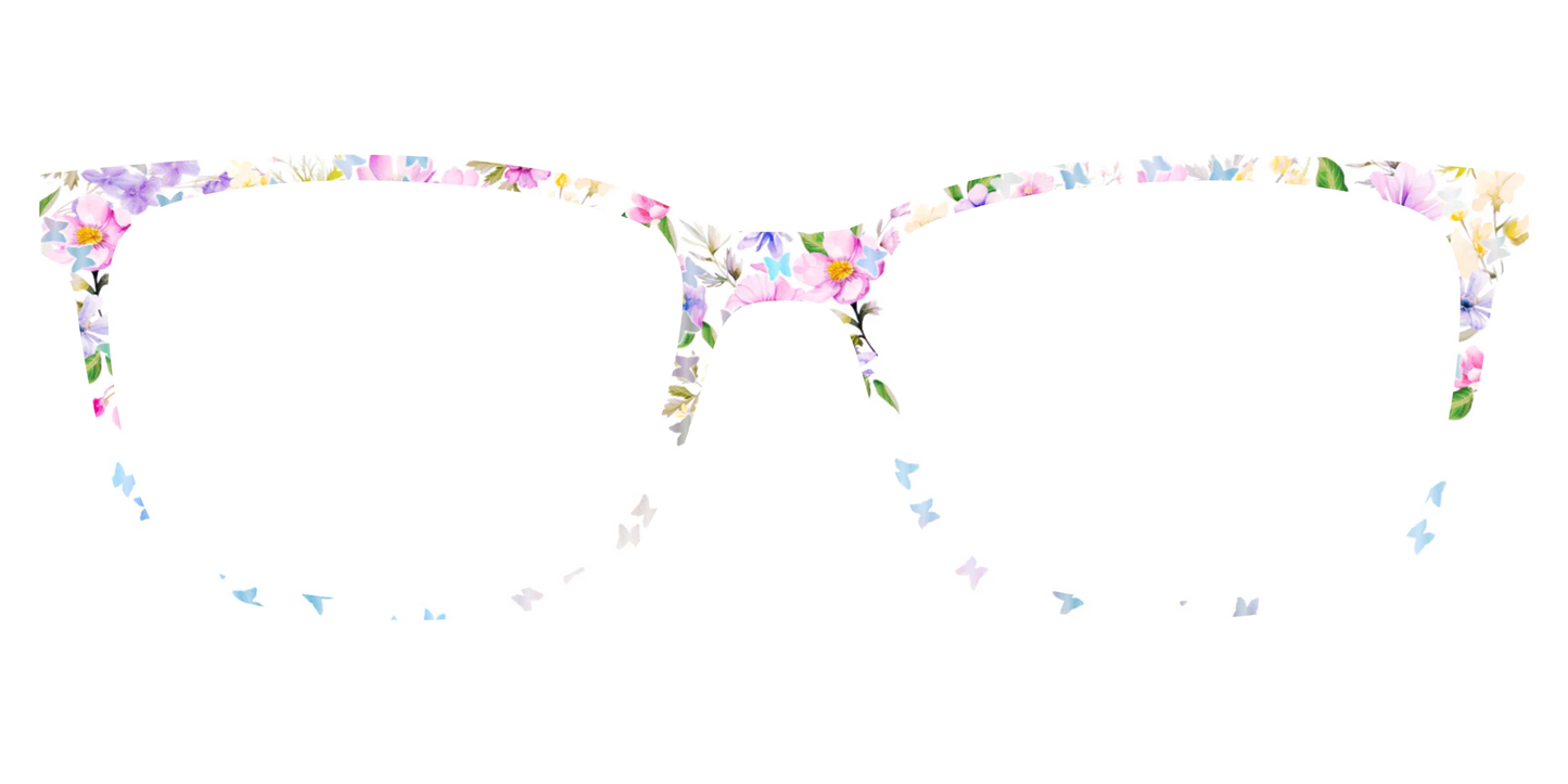 The Delicate Flower Crown with Butterfly Glitter