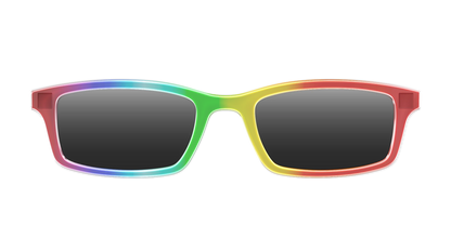 The Polarized Rainbow Gradient Sun Top