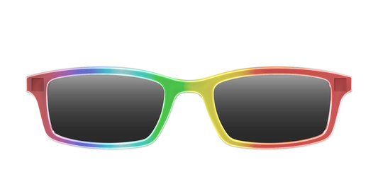 The Polarized Rainbow Gradient Sun Top