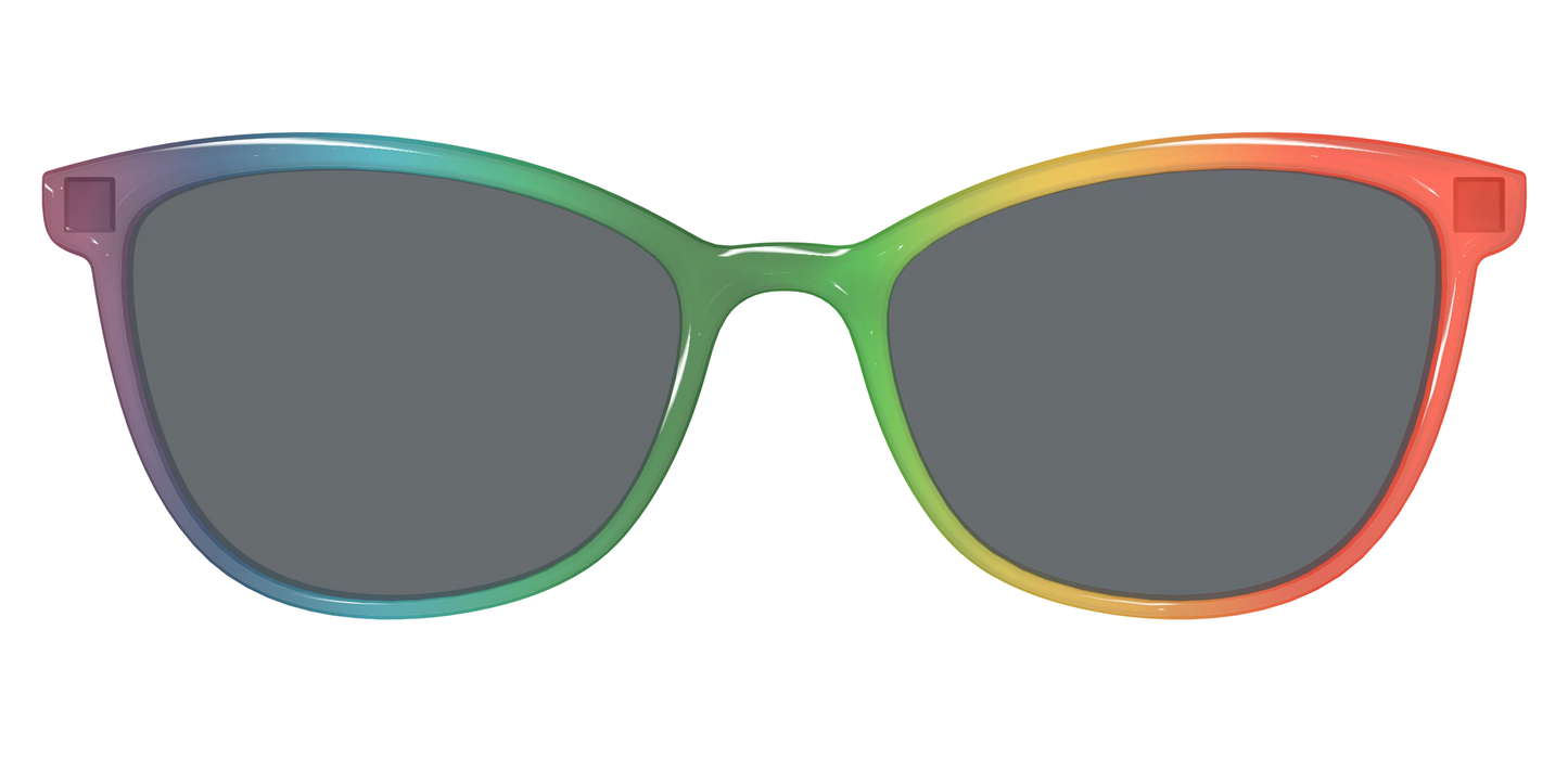 The Polarized Rainbow Gradient Sun Top