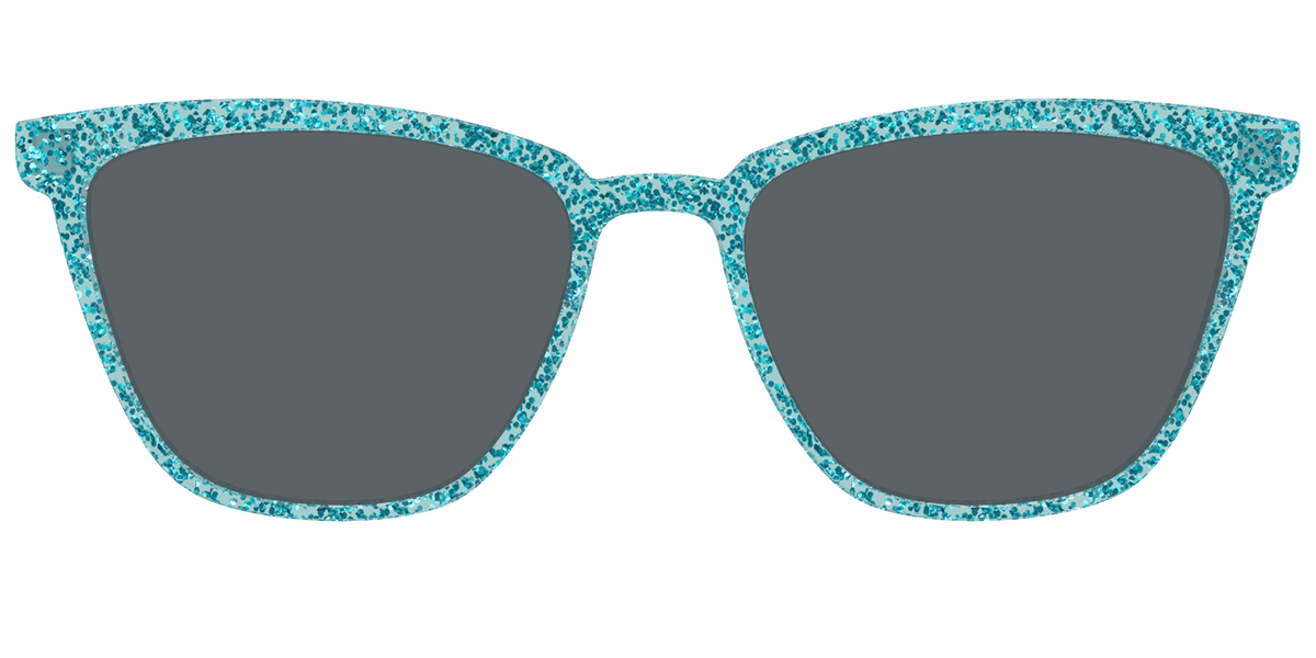 The Polarized Aquamarine Sparkle Sun Top