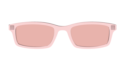 The Pink Crystal With Coral Pink Lens