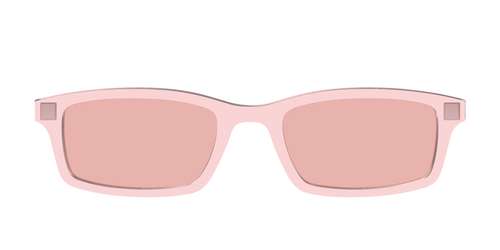 The Pink Crystal With Coral Pink Lens