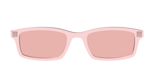 The Pink Crystal With Coral Pink Lens