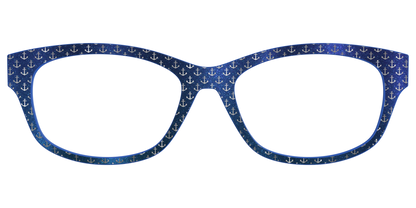 The Blue Shimmer with Silver Foil Anchors