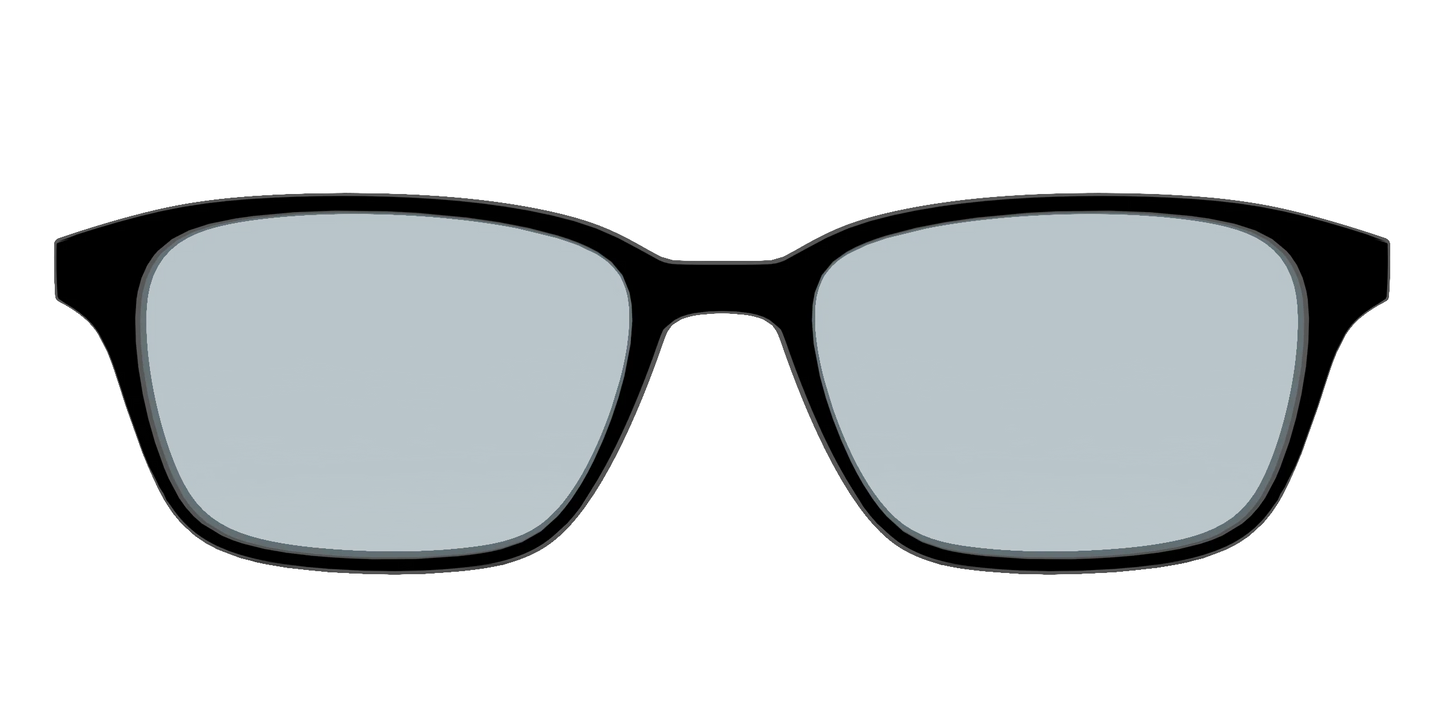 The Black With Slate Blue Lens