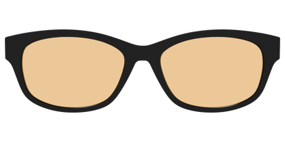 The Black With Umber Brown Lens