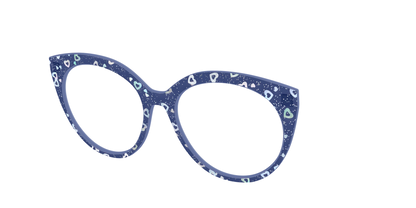 The Denim Heart Glitter Crystal
