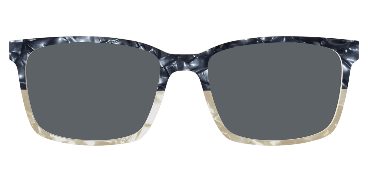 The Polarized Navy to Taupe Pearl Split Sun Top