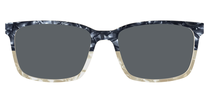 The Polarized Navy to Taupe Pearl Split Sun Top