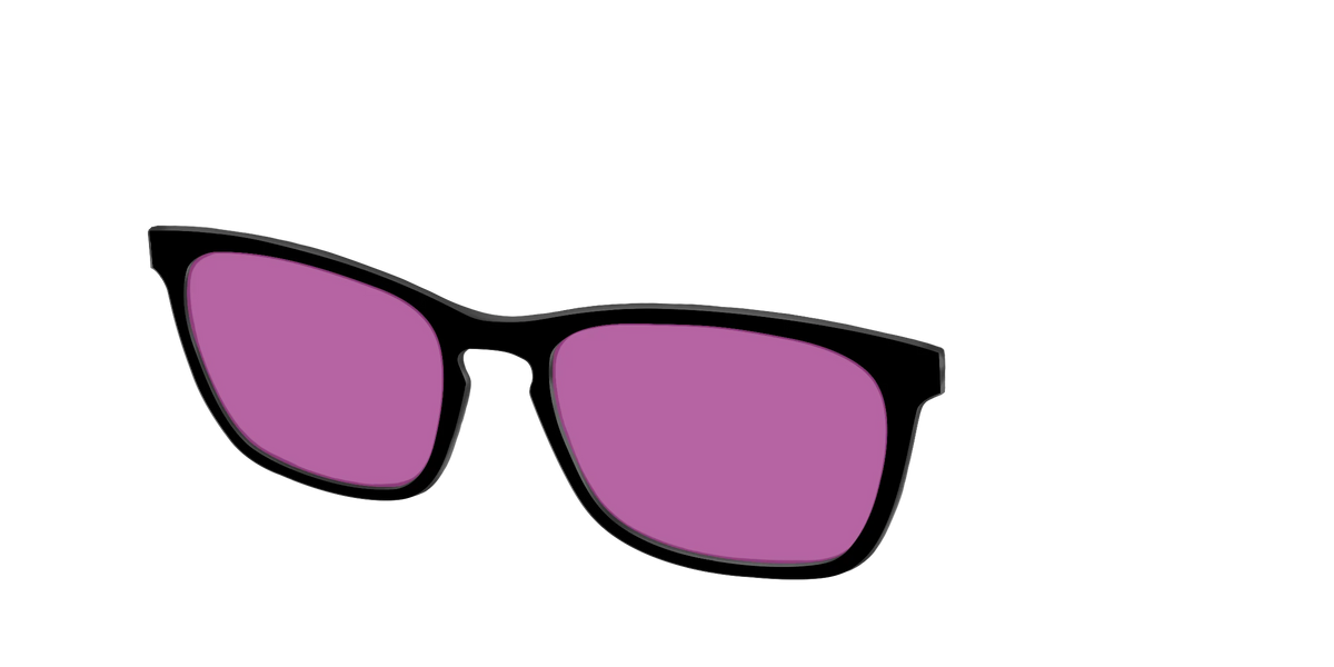 The Black with Violet Golf Lens