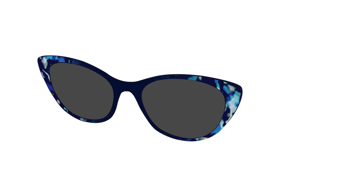 The Polarized Indigo Tortoise Sun Top